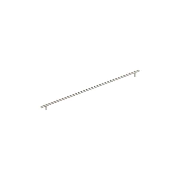 Amerock Bar Pulls 30-1/4 in. (768mm) Center-to-Center Satin Nickel Bar Cabinet Pull