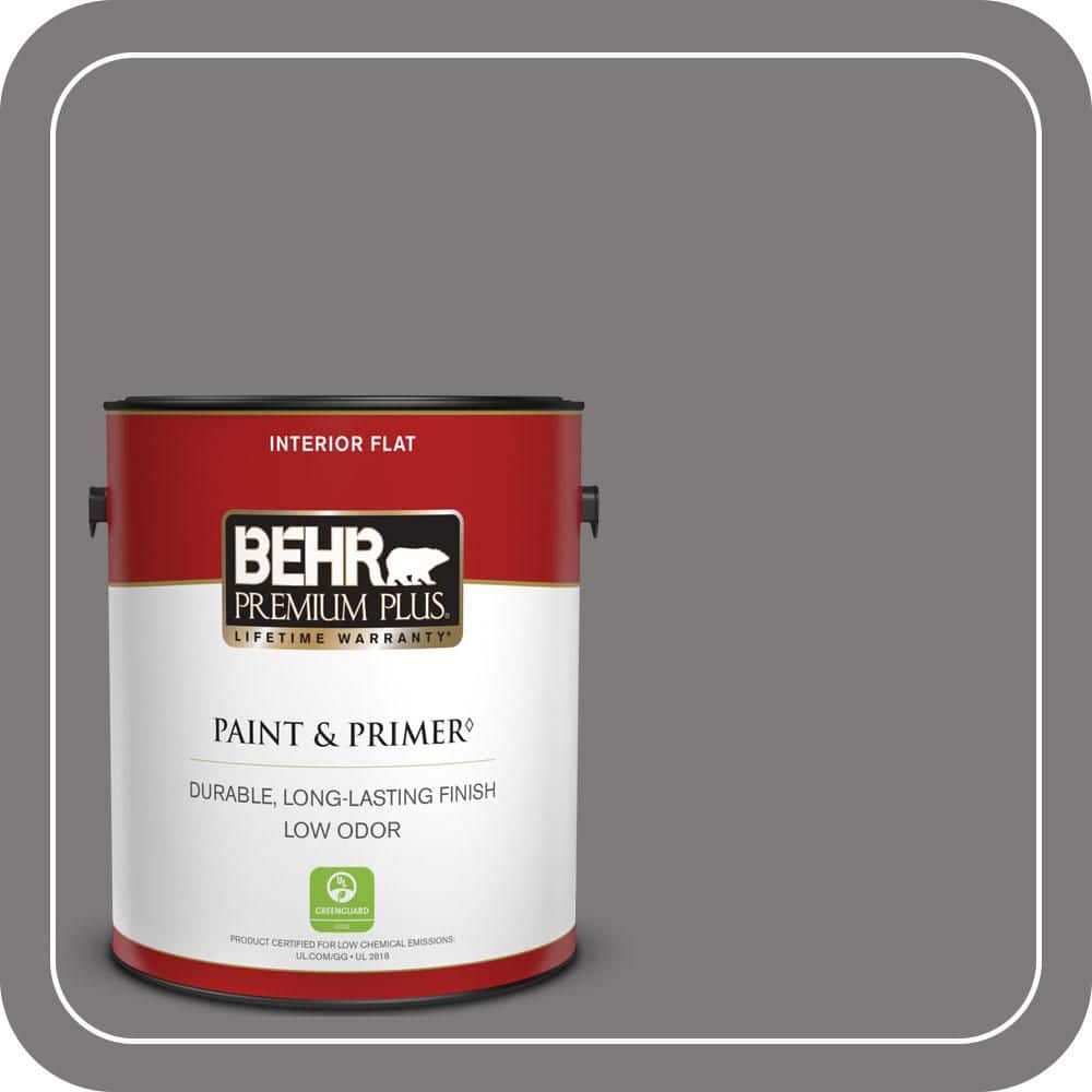 1 gal. #BXC-58 Stormy Gray Flat Low Odor Interior Paint & Primer price history on PriceWatchPro