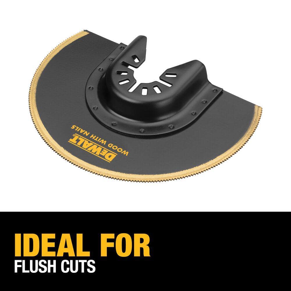 DEWALT Titanium Nitride Coated Oscillating Flush Cut Blade