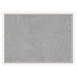 Morgan White Silver 30 in. x 22 in. Magnetic Board, Memo Board