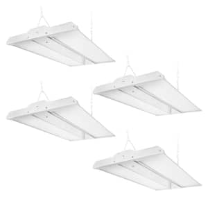 2 ft. 220-Watt 29700 Lumens Integrated LED Dimmable White Linear High Bay Light With Adjustable Panel, 5000K (4-PACK)