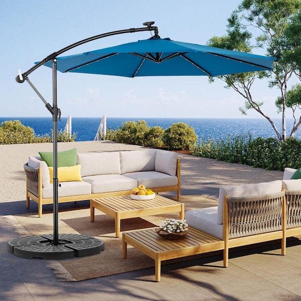 10ft outdoor steel market backyard garden patio umbrella With 8 Sturdy Ribs, Tilt Crank Push Button For Garden, Deck, And Pool Tan Stainless blocking throughout the day Best Choice Products 10ft Outdoor