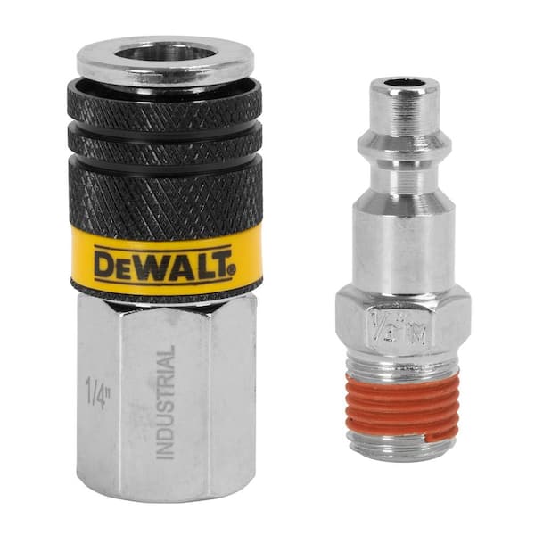 1/4 in. NPT Industrial Coupler and Plug, Includes: 1-Female Coupler and 1-Male Plug