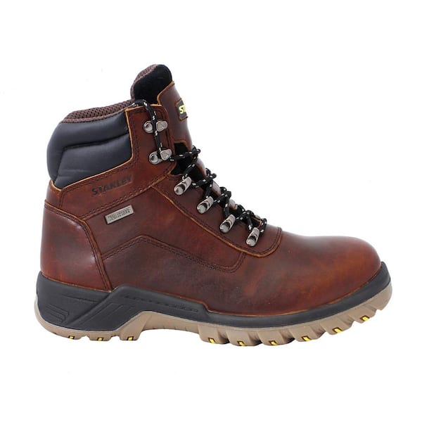 Stanley Men's Outback 2 Waterproof 6'' Work Boots - Steel Toe - Brown Size 9.5(M)