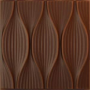 19 5/8 in. x 19 5/8 in. Willow EnduraWall Decorative 3D Wall Panel, Aged Metallic Rust (Covers 2.67 Sq. Ft.)