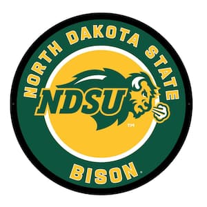 23 in. North Dakota State University Round Plug-in LED Lighted Sign
