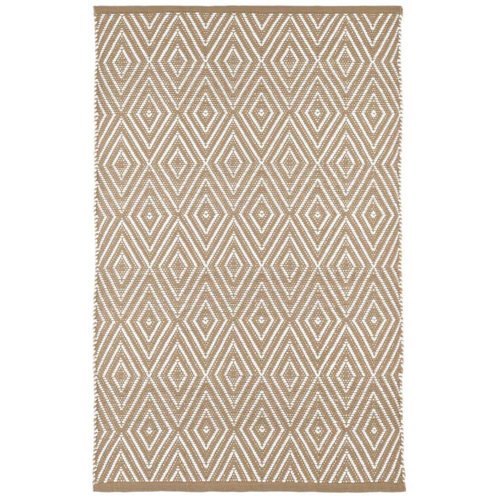 Diamond Handwoven Khaki/White 8 ft. x 10 ft. Outdoor Area Rug price history on PriceWatchPro