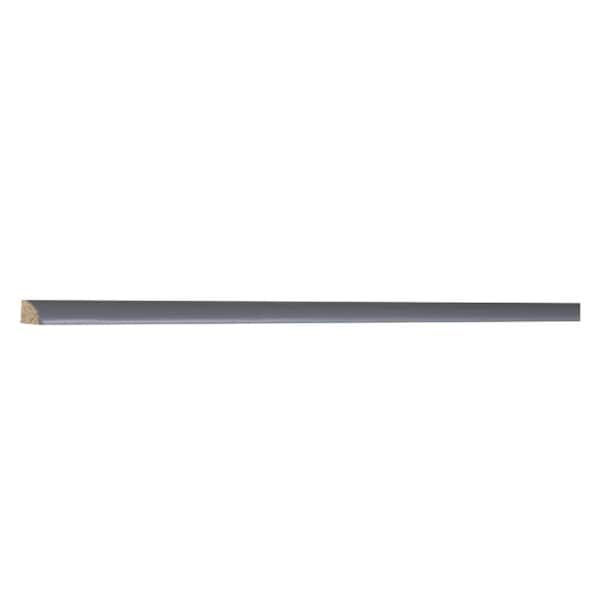 LIFEART CABINETRY Lancaster Series 96 in. W x 0.75 in. D x 0.75 in. H Quarter Round Molding Cabinet Filler in Gray