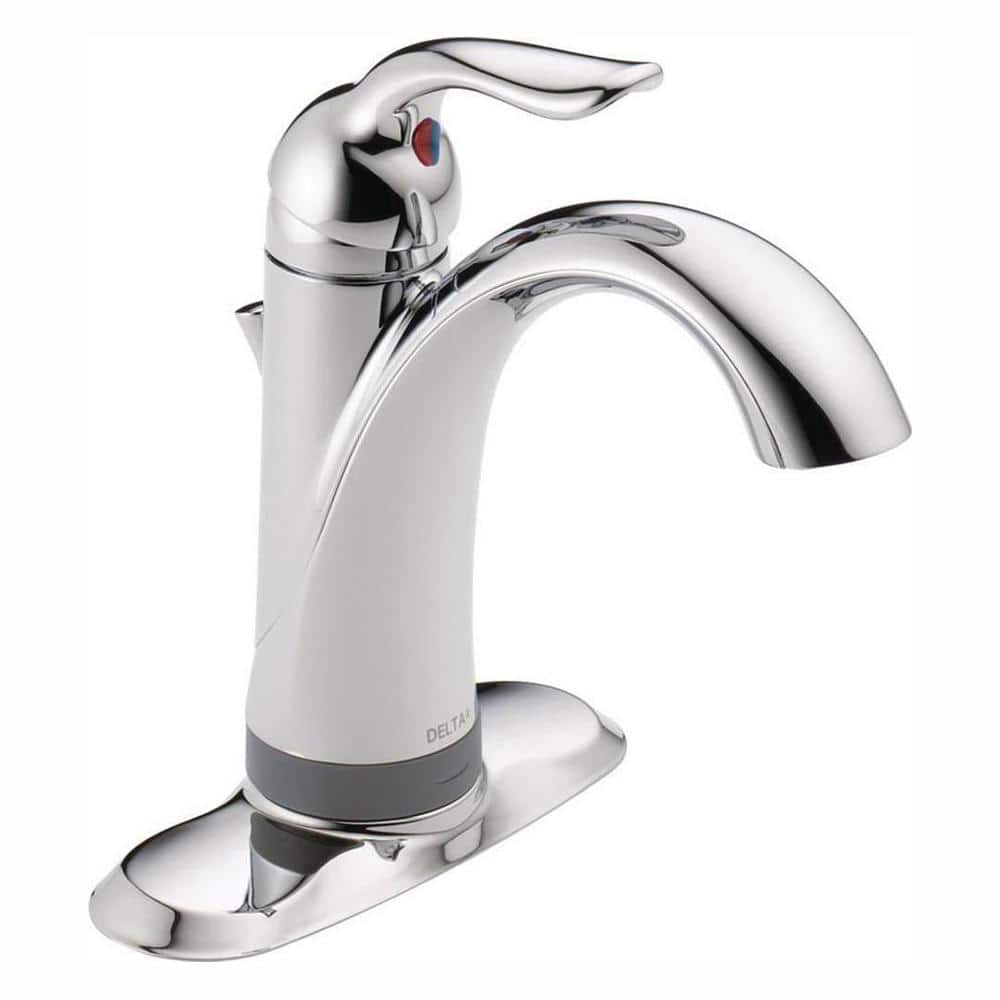 Delta Lahara Single Hole Single Handle Bathroom Faucet With Touch2o Xt