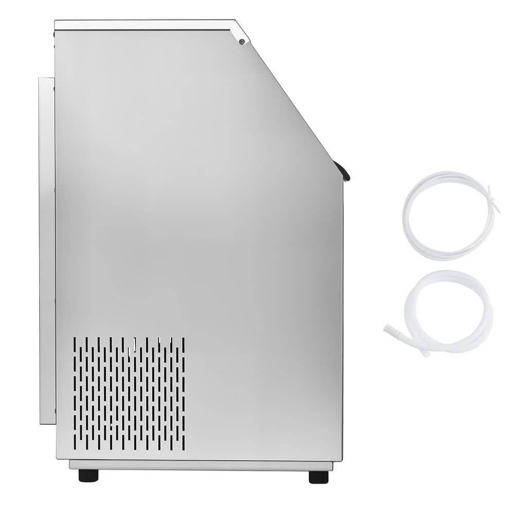 24 in. Commercial Ice Maker 300 lbs. /24H 126 Cubes in 15 Min Ice Maker Machine with 88 lbs. Storage Stainless Steel