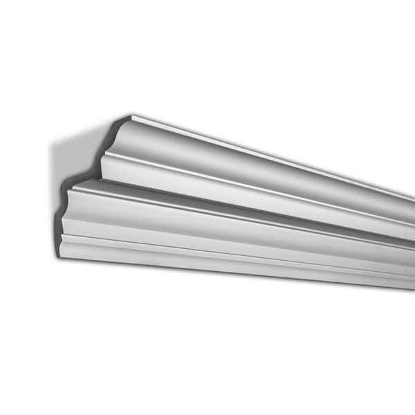 American Pro Decor 5 in. x 5 in. x 94-1/2 in. Plain Polyurethane Crown Moulding Pro Pack 15-1/2 LF (2-Pack)