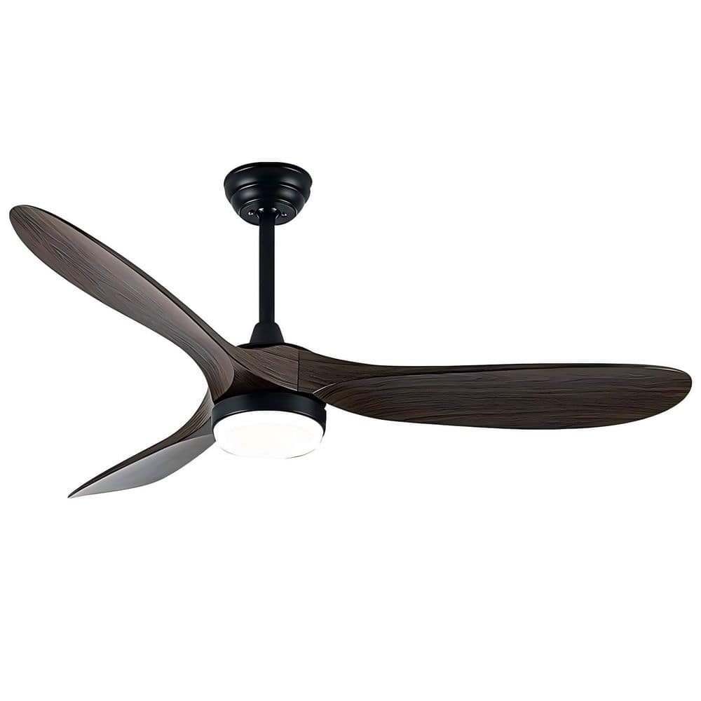 52 in. Indoor Ceiling Fan with Light and Remote Control-Timed Lighting, Rev