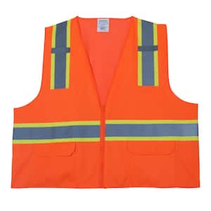 Medium High Visibility Class 2 Orange Safety Vest