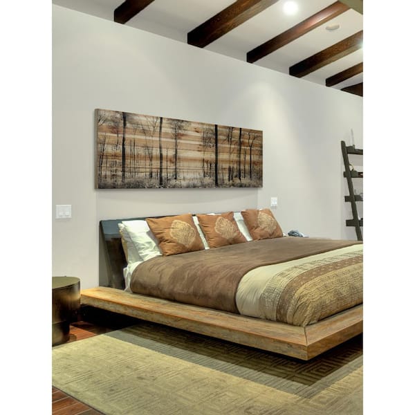 MARMONT HILL INC 20 in. H x 60 in. W "Panoramic Forest" by Parvez Taj Printed Natural Pine Wood Wall Art