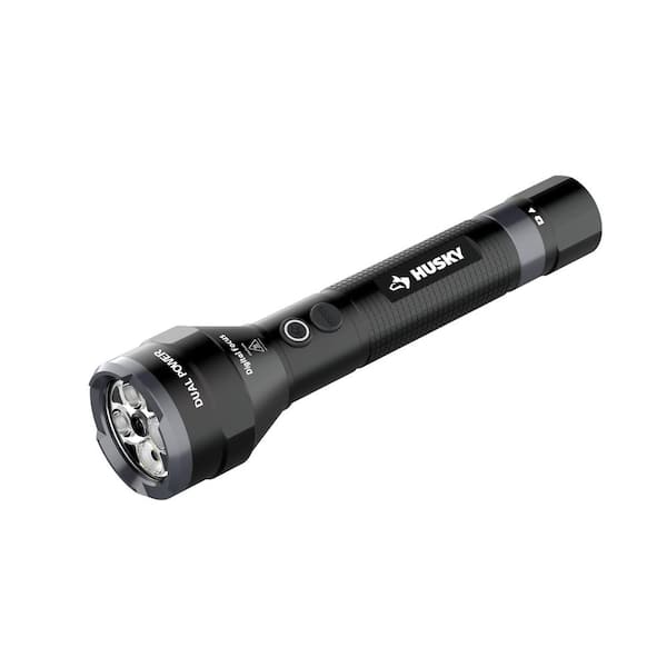 2500 Lumen Dual Power Auto-Focusing Aluminum Flashlight