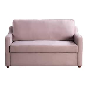 Delray 62.2 in. Mauve Full Size Sofa Bed
