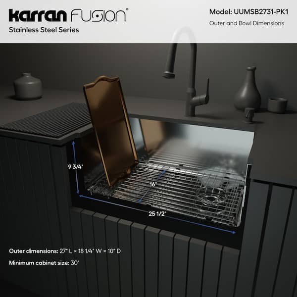 Have a question about Karran 27-in. Undermount Single Bowl