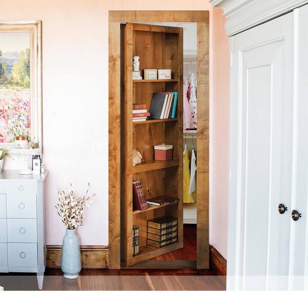 Assembled Flush Mount Bookcase Door, Easy Diy Bookcase Door