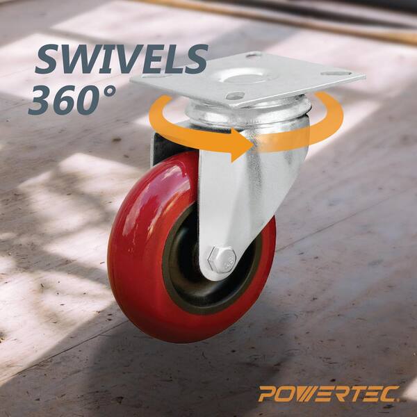 thumbnail image 2 of 3P20NS Series Swivel Caster With Infinite Positioning Top Plate - 220 Lbs Capacity, Access Casters 2 of 4