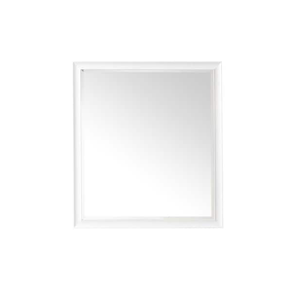 Glenbrook 36.0 in. W x 40.0 in. H Rectangular Framed Wall Mount. Bathroom Vanity Mirror in Bright White