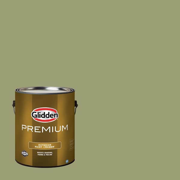 Glidden Premium 1 gal. PPG1115-5 Pine Trail Semi-Gloss Exterior Latex Paint