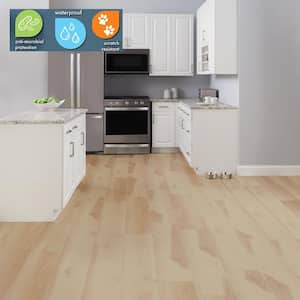 Boulder Pass Hickory 22-MIL x 9 in. W x 48 in. L Click Lock Waterproof Luxury Vinyl Plank Flooring (18 sq. ft./case)