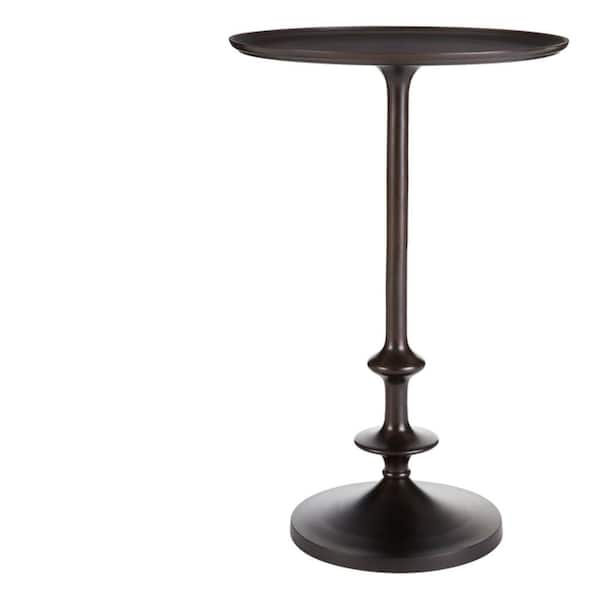 Home Decorators Collection Bellkirk Round Dark Bronze Metal Accent Table (14.5 in. W x 22.25 in. H)