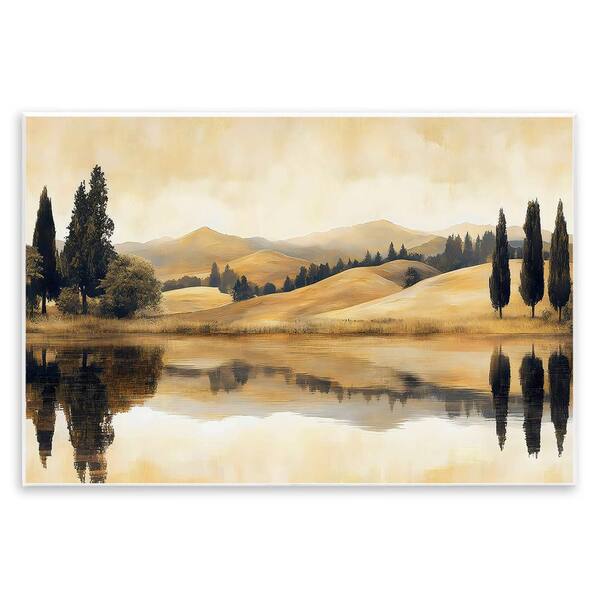 Reflective Fields View by LSR Creative Studio 1 Piece Unframed Nature Graphic Art Print 10 in. x 15 in.