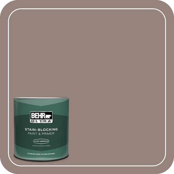 BEHR ULTRA 1 qt. #750B-5 Castle Hill Extra Durable Semi-Gloss Enamel Interior Paint & Primer