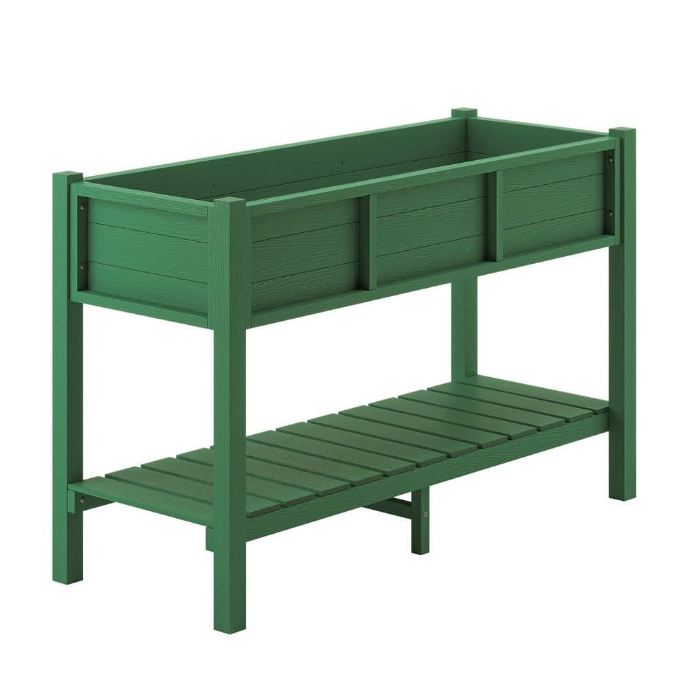 44in.x7in.x17.7in.Raised Planter Boxes, Elevated Plastic Garden Bed Stand for Backyard, Patio, Balcony-Green Set Of 4 price history on PriceWatchPro