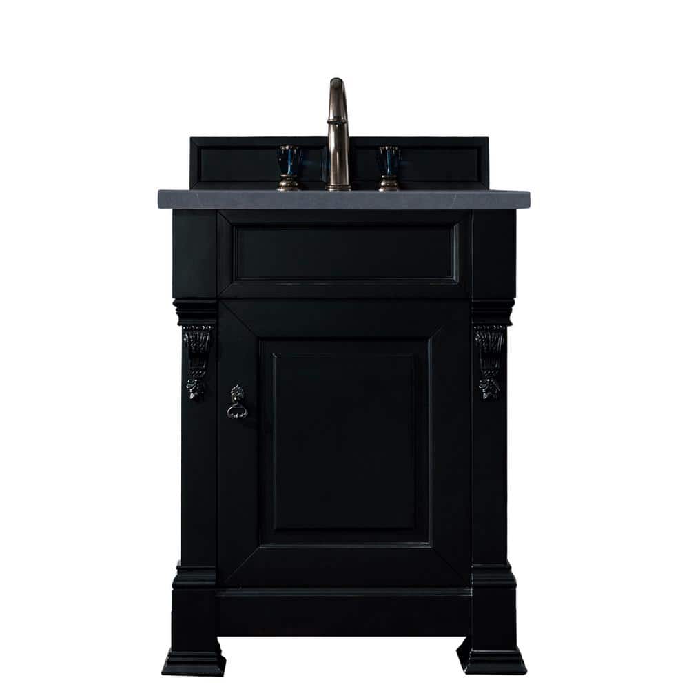 Brookfield 26 in. W x 23.5 in. D x 34.3 in. H Single Vanity in Antique Blac