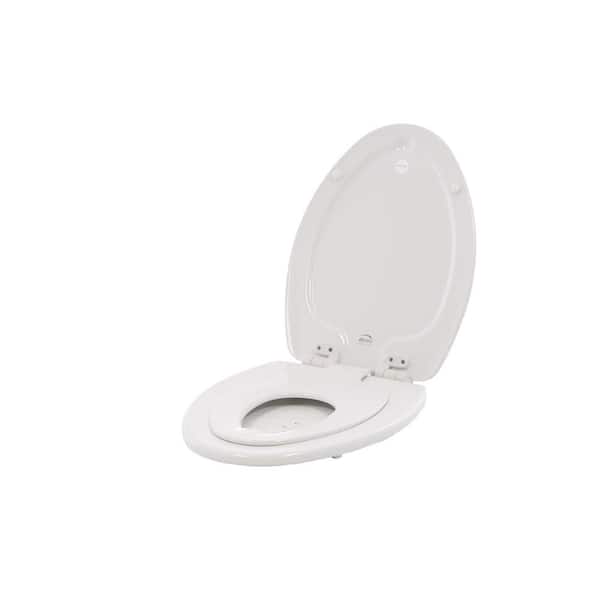 BEMIS NextStep Elongated Closed Front Toilet Seat in White
