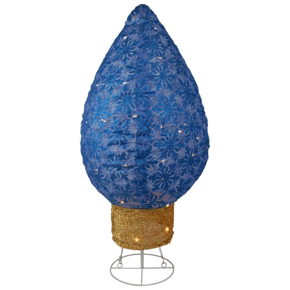 LED Lighted Retro Light Bulb Outdoor Christmas Decoration-32in.-Blue price history on PriceWatchPro