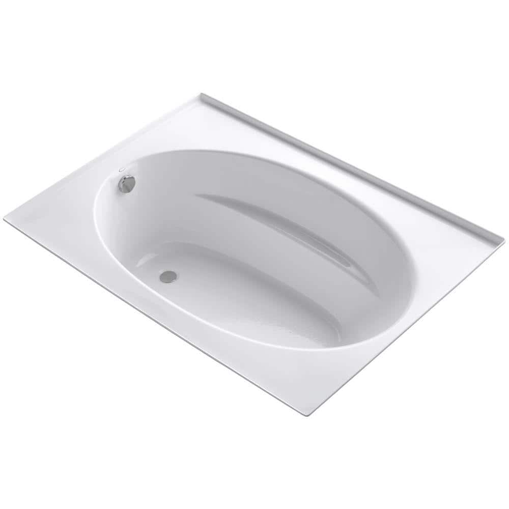 Windward 5 ft. Reversible Drain Bathtub with Four-Sided Integral Flange in White Windward 5 ft. Reversible Drain Bathtub with Four-Sided Integral Flange in White