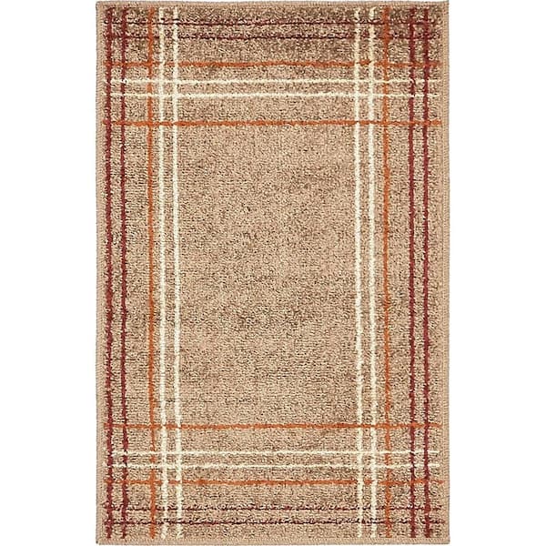 Unique Loom Autumn Heritage Light Brown 2' 0 x 3' 0 Area Rug