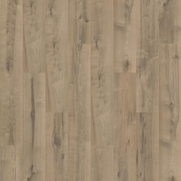 Outlast+ Oyster Weathered Maple 12 mm T x 7.4 in. W Waterproof Laminate Wood Flooring (19.63 sq. ft./Case)