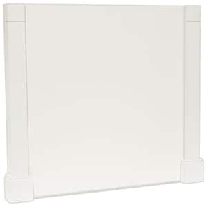 3x34.5x37.5 in. Decorative Island End Panel in Satin White
