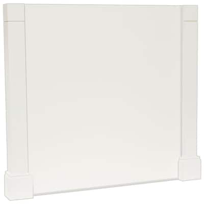 0678 CLAD ON REPLACEMENT WALL END PANEL 290mm X 720mm WHITE GLOSS 