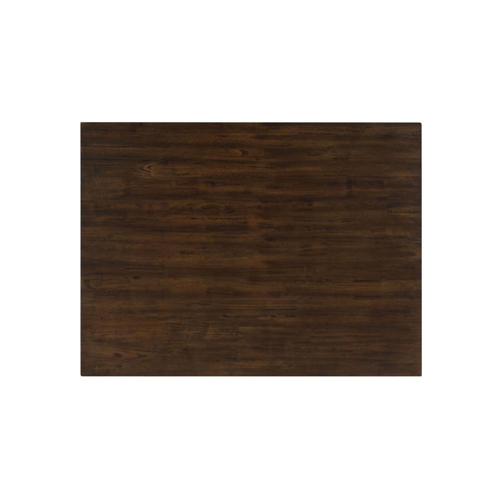 Rustic Brown and White Solid Wood 5-Piece Dining Set