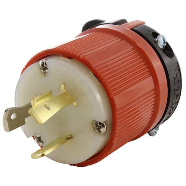 AC WORKS 20 Amp 277-Volt NEMA L7-20P 3-Prong Industrial Grade Locking Male Plug