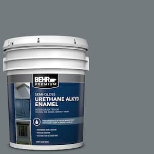 5 gal. #PPU25-19 Ocean Swell Urethane Alkyd Semi-Gloss Enamel Interior/Exterior Paint