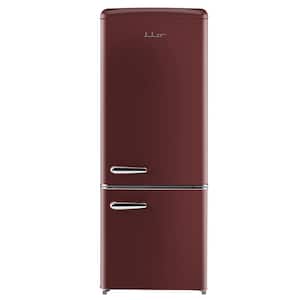 Unique Retro 22 7 Cu. Ft. Bottom Freezer Refrigerator (UGP-215L R AC) - Candy Red