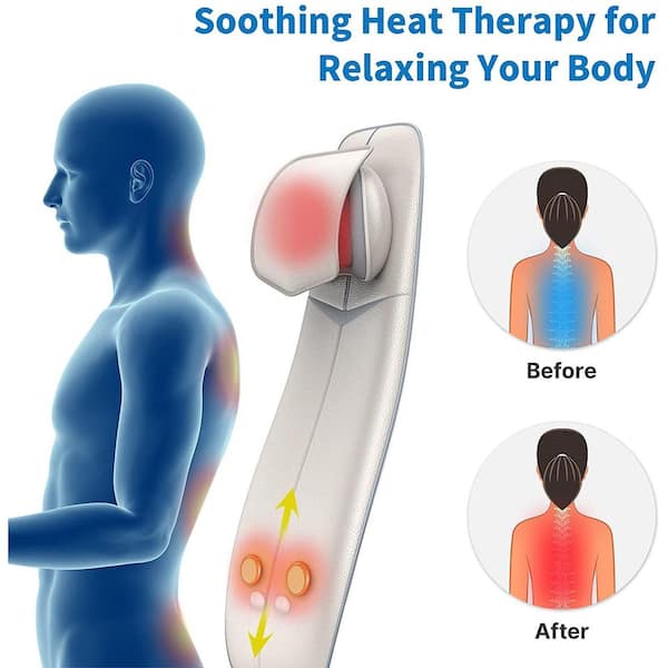 RENPHO Shiatsu Back Massager with Heat and Vibration for Shoulder