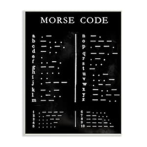Vintage Morse Code Chart Alphabet and Numerals by Vision Studio Unframed Print Abstract Wall Art 10 in. x 15 in.