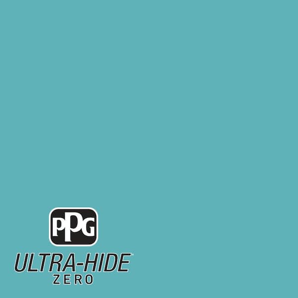 PPG 1 gal. #HDPB14U Ultra-Hide Zero Caribbean Teal Semi-Gloss Interior Paint