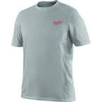 Men's Small Work Skin Gray Light Weight Performance Shirt