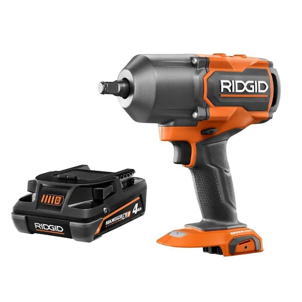 18V Brushless Cordless 4-Mode 1/2 in. High-Torque Impact Wrench with 18V 4.0 Ah MAX Output EXP Lithium-Ion Battery