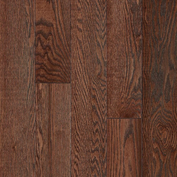 Bruce American Vintage Wildly Cherry Red Oak 3/4 in. T x 5 in. W Wirebrushed Solid Hardwood Flooring [23.5 sq. ft./carton]