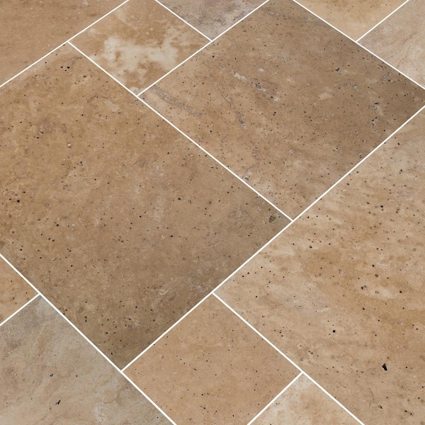 MSI Take Home Tile Sample Tuscany Beige Pattern Tumbled Travertine Paver Tile (0.25 sq. ft.)