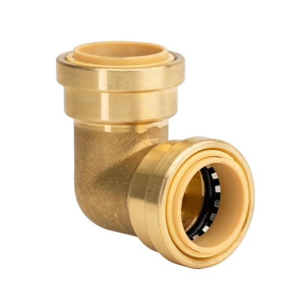 QUICKFITTING 1 in. Push-to-Connect Brass 90-Degree Elbow Fitting
